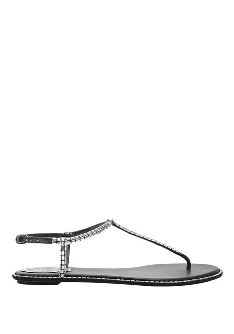 Sandali Bassi Diana Neri Con Strass e Perle RENE' CAOVILLA | C12377-010-R001V065